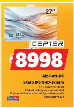 POWER Alt-i-ett-PC, NOK 8998 tilbud