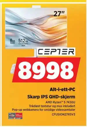 POWER Alt-i-ett-PC, NOK 8998 tilbud