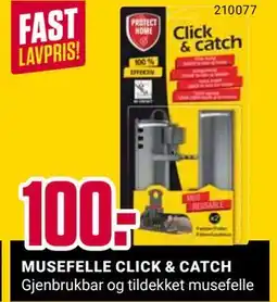 Europris MUSEFELLE CLICK & CATCH, NOK 100 tilbud