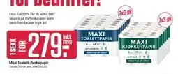 Europris Maxi toalett-/tørkepapir, NOK 279 tilbud