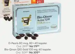 Vitusapotek Bio-Qinon Q10 Gold 100 mg, 60 kapsler, NOK 305.5 tilbud