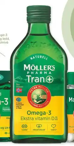 Vitusapotek Möller's Pharma tran med D-vitamin naturell, NOK 104.5 tilbud