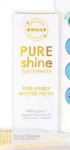 Vitusapotek Ekulf Pure Shine tannkrem, NOK 55.5 tilbud
