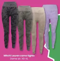 Sport Outlet Mitchi Lauren camo tights, NOK 95 tilbud