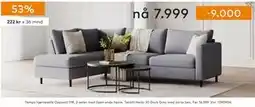 Skeidar Tempo hjørnesofa, NOK 7999 tilbud
