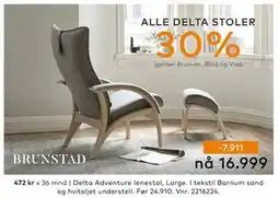 Skeidar Delta Adventure lenestol, NOK 16999 tilbud