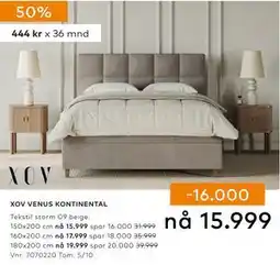 Skeidar XOV VENUS KONTINENTAL tilbud