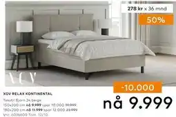 Skeidar XOV RELAX KONTINENTAL tilbud