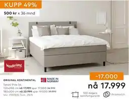 Skeidar ORIGINAL KONTINENTAL tilbud