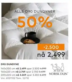 Skeidar ALLE D90 DUNDYNER tilbud