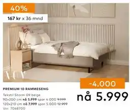 Skeidar PREMIUM 10 RAMMESENG tilbud