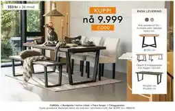 Skeidar Calia spisebord, NOK 9999 tilbud