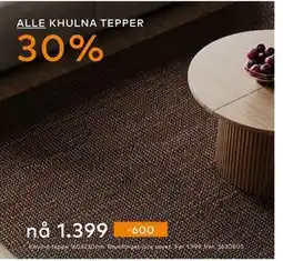 Skeidar Khulna teppe, NOK 1399 tilbud