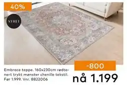 Skeidar Embrace teppe, NOK 1199 tilbud