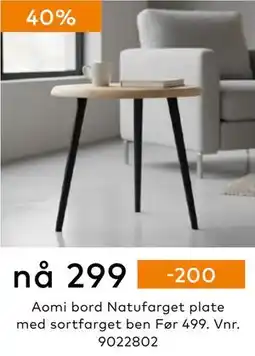 Skeidar Aomi bord Natufarget plate, NOK 299 tilbud