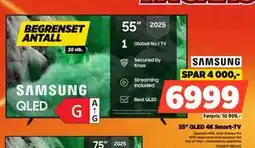 POWER 55 QLED 4K Smart-TV, NOK 6999 tilbud