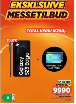 POWER Galaxy S25 Edge 256 GB, NOK 9990 tilbud