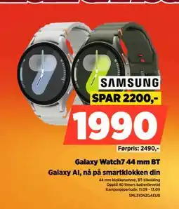 POWER Galaxy Watch7 44 mm BT, NOK 1990 tilbud