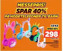 POWER Trådløs Hodetelefoner for barn, NOK 298 tilbud