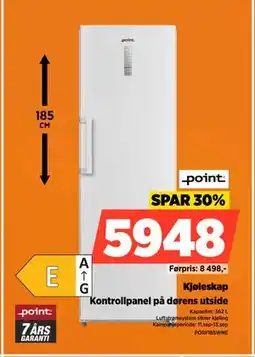 POWER Kjøleskap, NOK 5948 tilbud