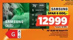 POWER 75 QLED 4K Smart-TV, NOK 12999 tilbud