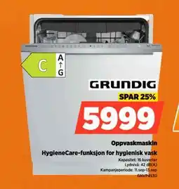 POWER Oppvaskmaskin, NOK 16 tilbud