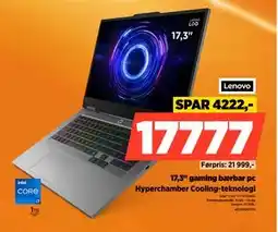 POWER 17,3 gaming bærbar pc, NOK 17777 tilbud