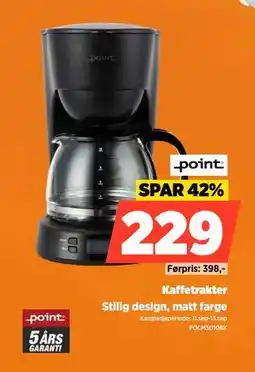 POWER Kaffetrakter, NOK 229 tilbud