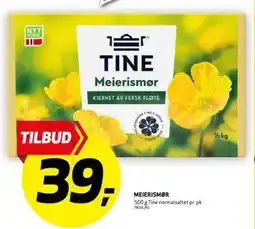 Bunnpris MEIERISMØR, NOK 39 tilbud