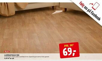 jem & fix Laminatgulv eik tilbud