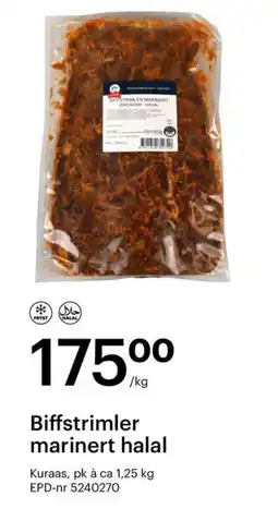 Storcash Biffstrimler marinert halal tilbud