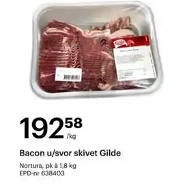 Storcash Bacon u/svor skivet Gilde tilbud