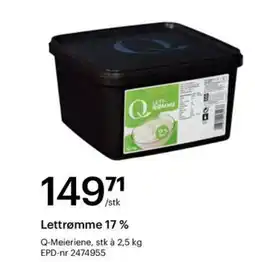 Storcash Lettrømme 17 % tilbud
