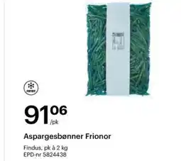 Storcash FINDUS Aspargesbønner Frionor tilbud