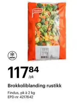 Storcash FINDUS Brokkoliblanding rustikk tilbud