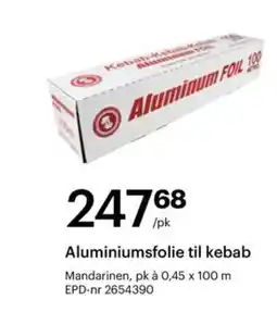 Storcash Aluminiumsfolie til kebab tilbud