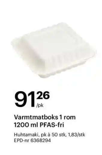 Storcash Varmtmatboks 1 rom tilbud