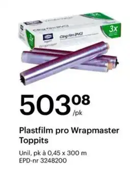 Storcash Plastfilm pro Wrapmaster Toppits tilbud