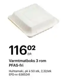 Storcash Varmtmatboks 3 rom tilbud