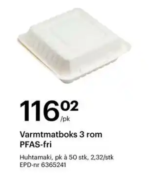 Storcash Varmtmatboks 3 rom tilbud