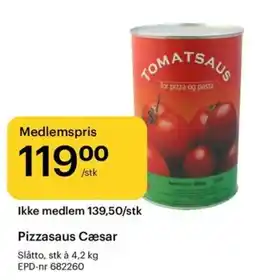 Storcash Pizzasaus Cæsar tilbud