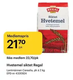 Storcash Hvetemel siktet Regal tilbud