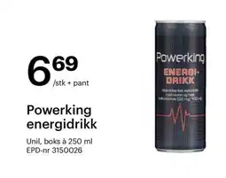 Storcash POWERKING energidrikk tilbud