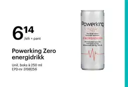 Storcash POWERKING Zero energidrikk tilbud