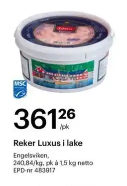Storcash Reker Luxus i lake tilbud