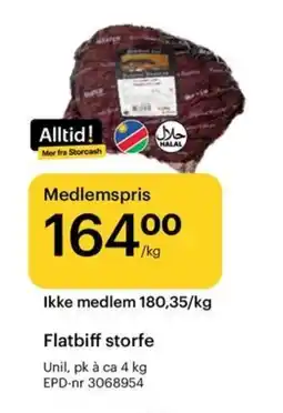 Storcash Flatbiff storfe tilbud