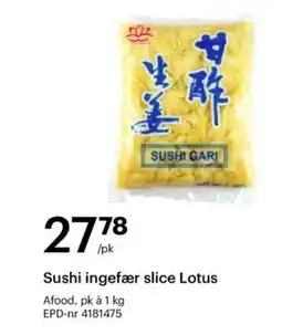 Storcash Sushi ingefær slice Lotus tilbud
