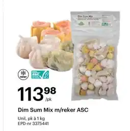 Storcash Dim Sum Mix m/reker ASC tilbud