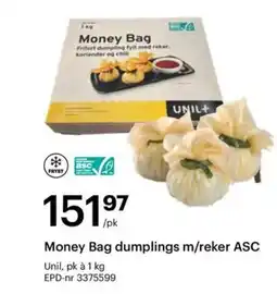 Storcash Money Bag dumplings m/reker ASC tilbud