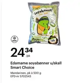 Storcash Edamame soyabønner u/skall Smart Choice tilbud
